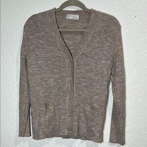 Women's Beige Cardigan Sweater